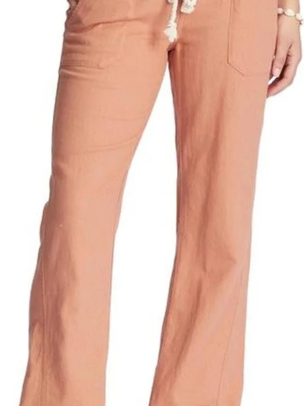 Roxy Peach Drawstring Pants - Picture 2 of 4